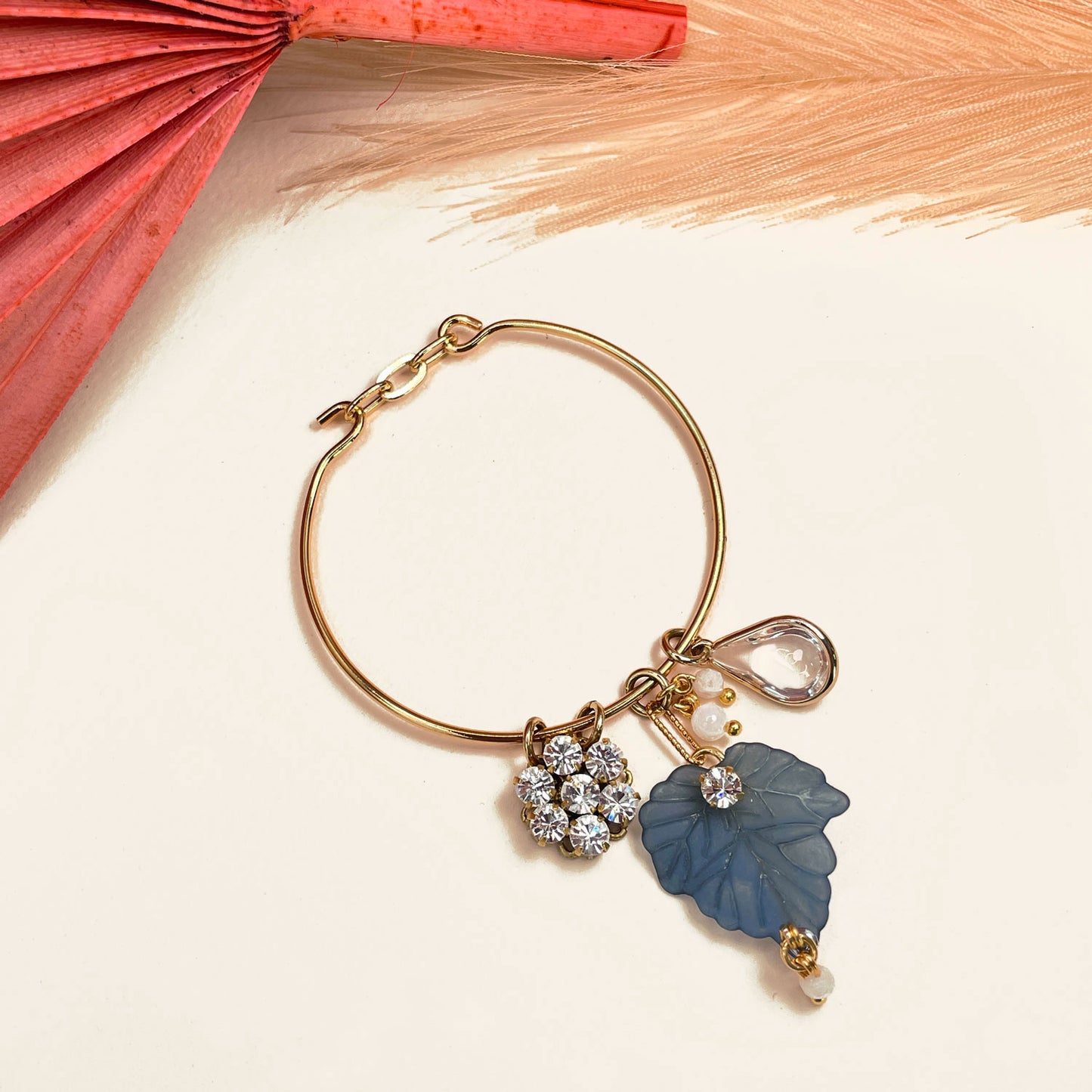 Elanor Bracciale in Ottone con Foglia