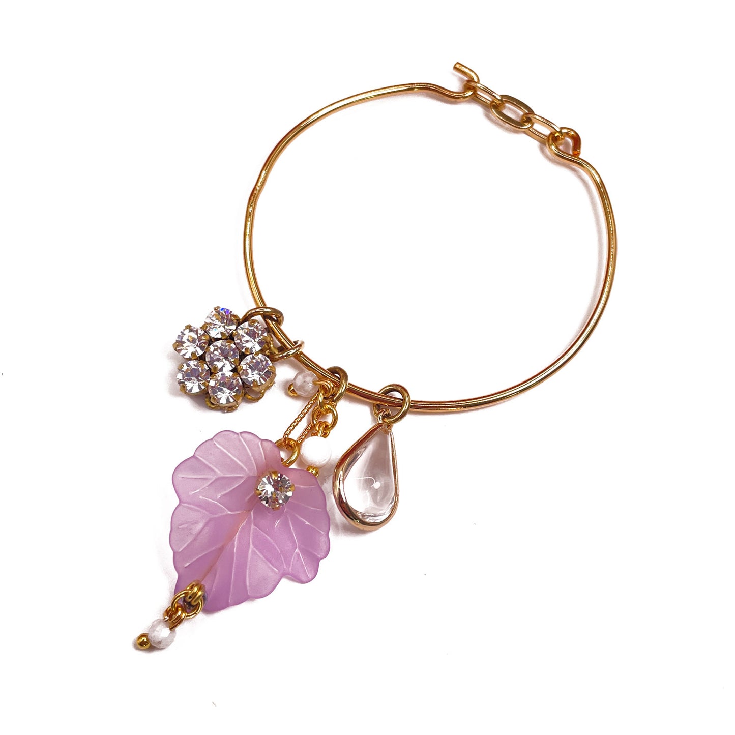 Elanor Bracciale in Ottone con Foglia