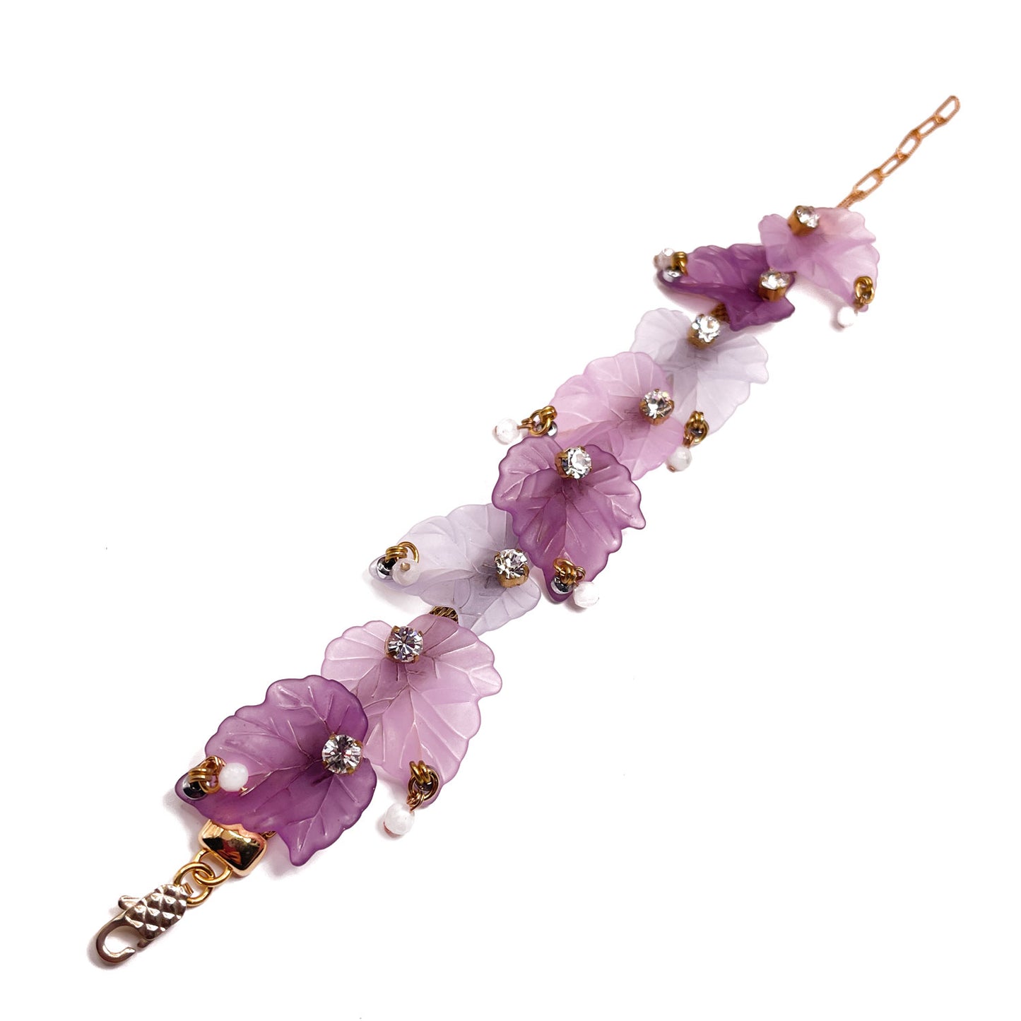 Elanor Bracciale con Foglie Viola