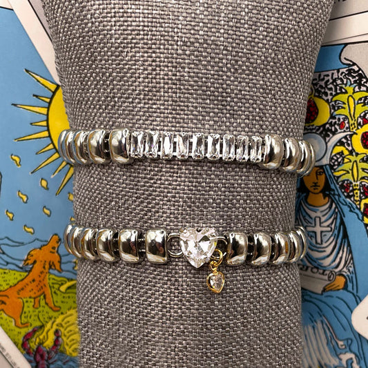 Braccialetti Argento con Catena Vintage