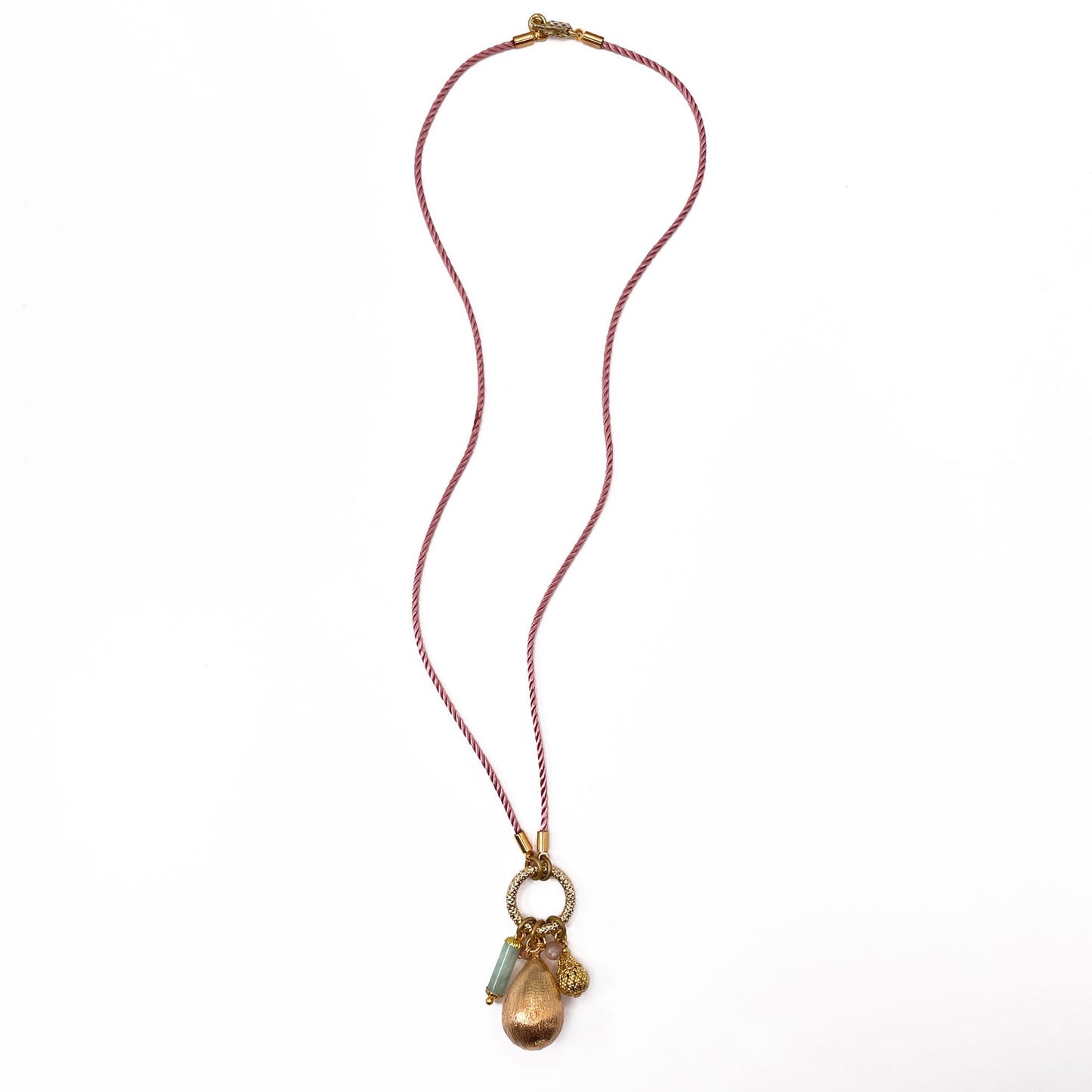 Miriel Necklace with Pink Cord