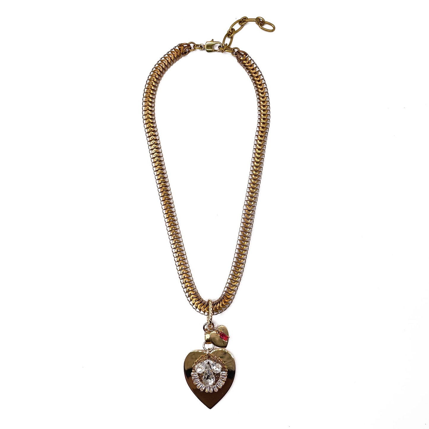 Teodora Collana con Cuori Pendenti
