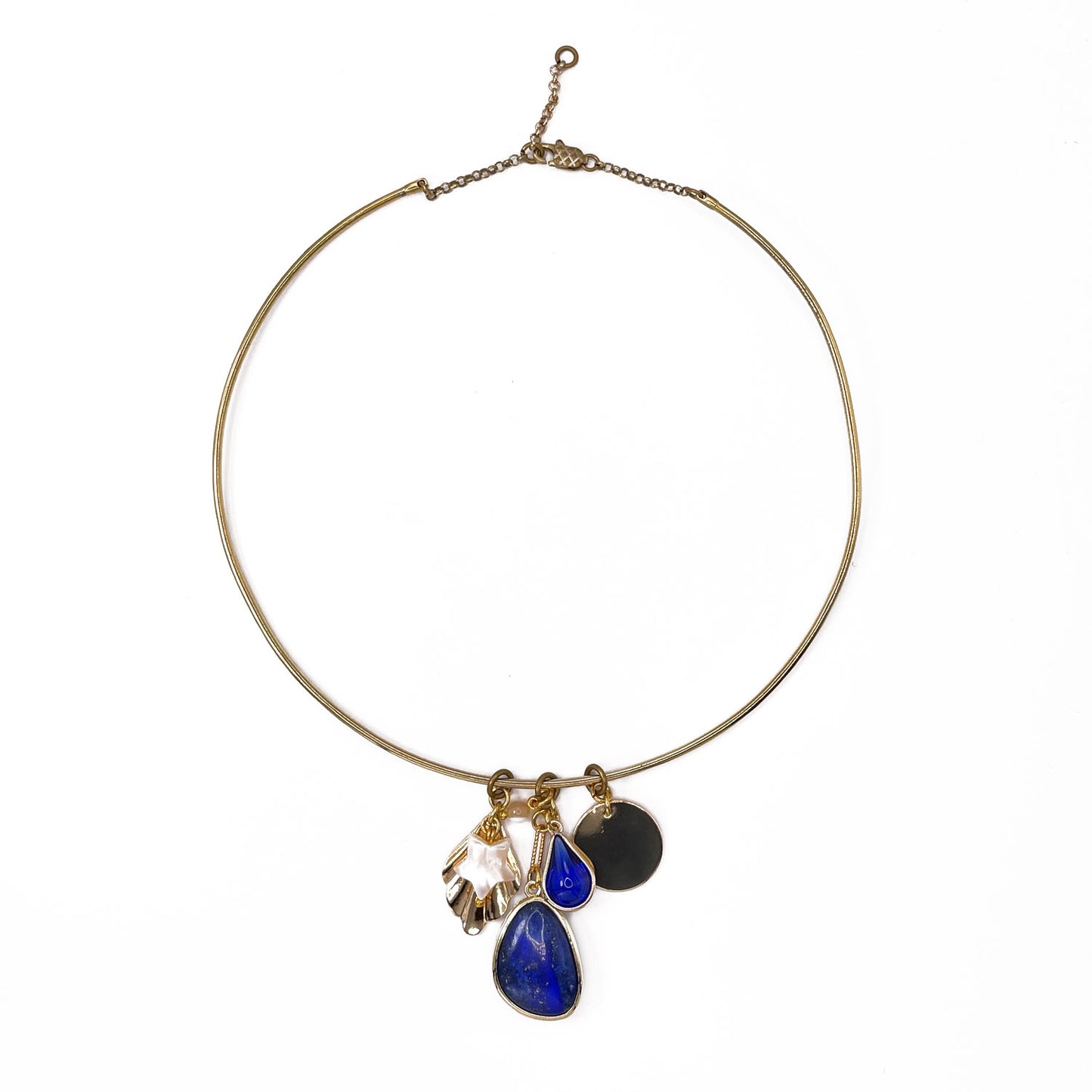 Disa Necklace with Lapis Lazuli Pendant