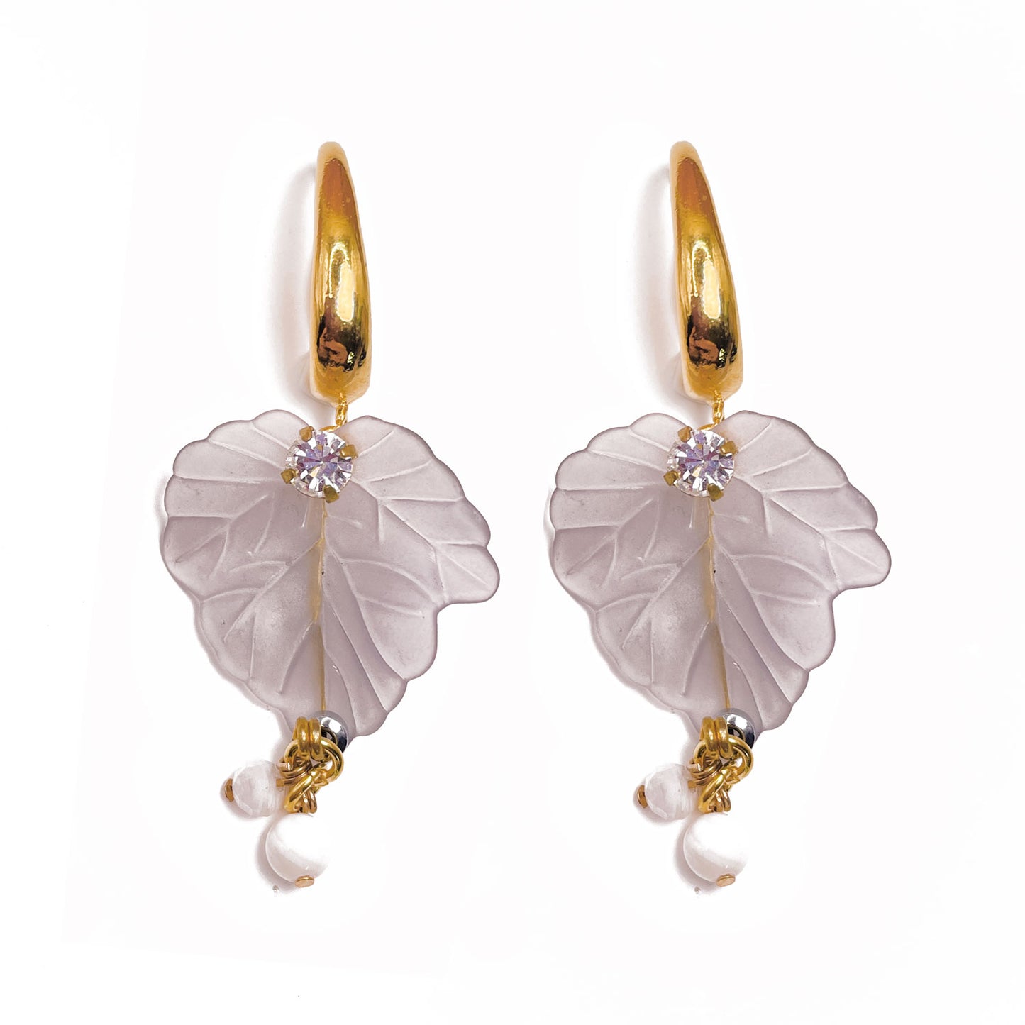 Elanor Teal and Grey Earrings with Hook
