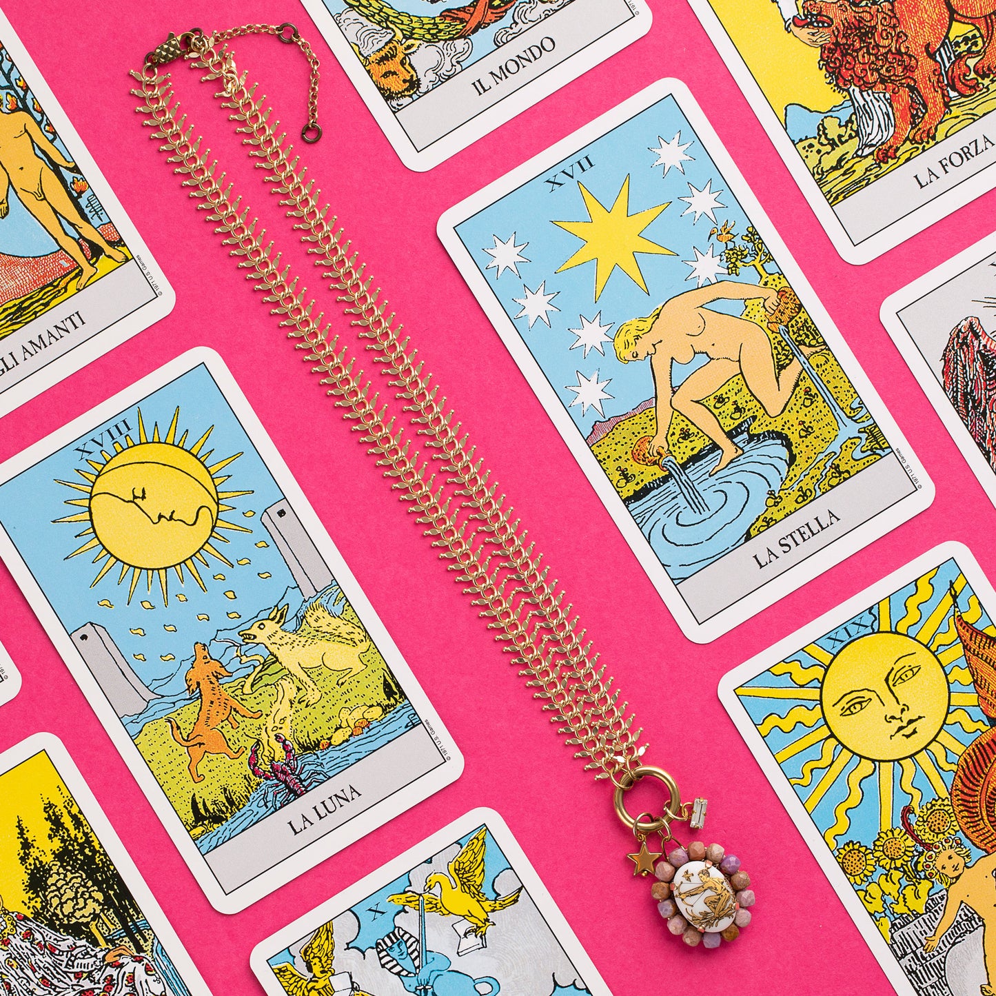 Sibilla Zodiac Necklace with Charms