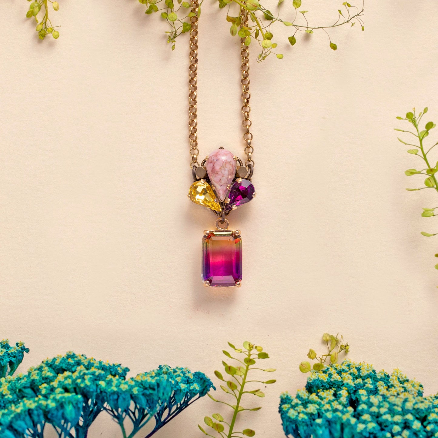 Plumeria Yellow Pendant