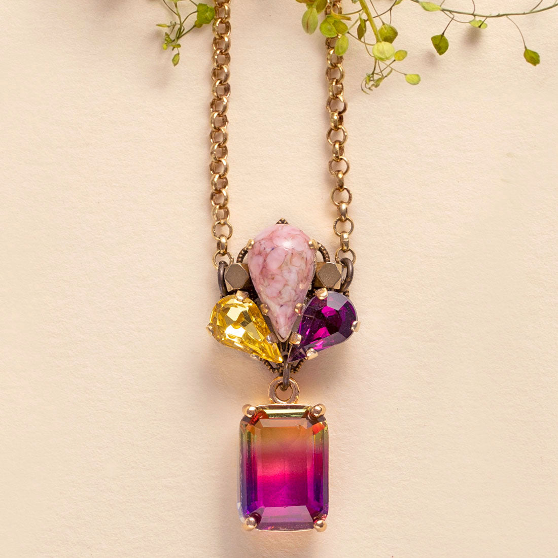 Plumeria Yellow Pendant