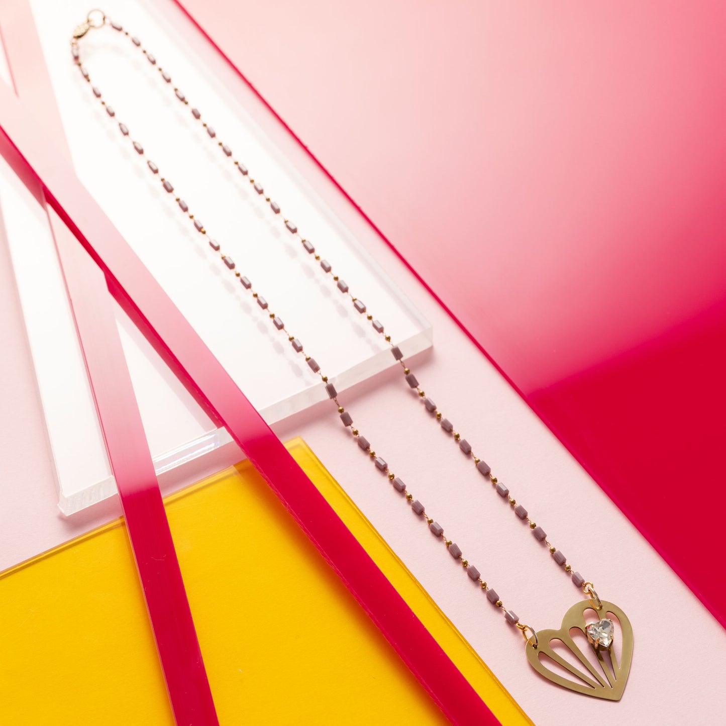 Collana lunga Freia Lilla
