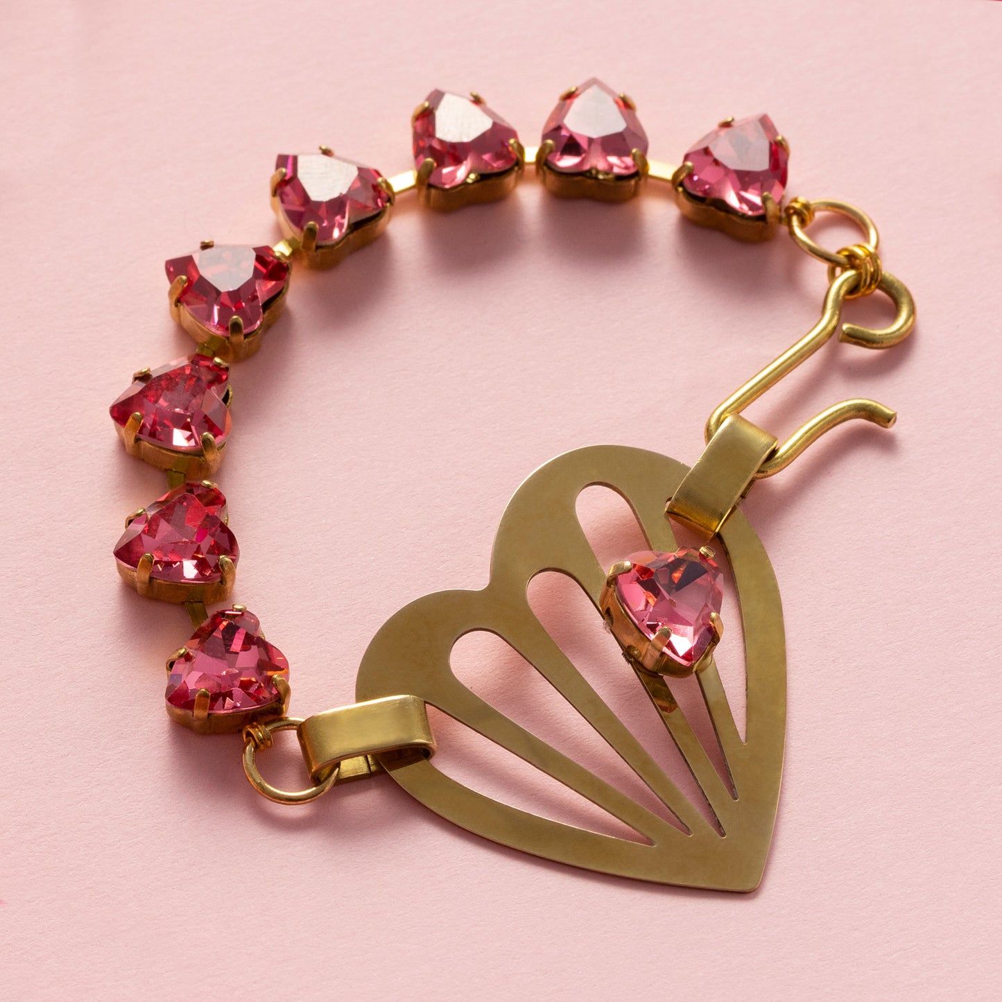 Bracciale Freia con Cristalli Rosa