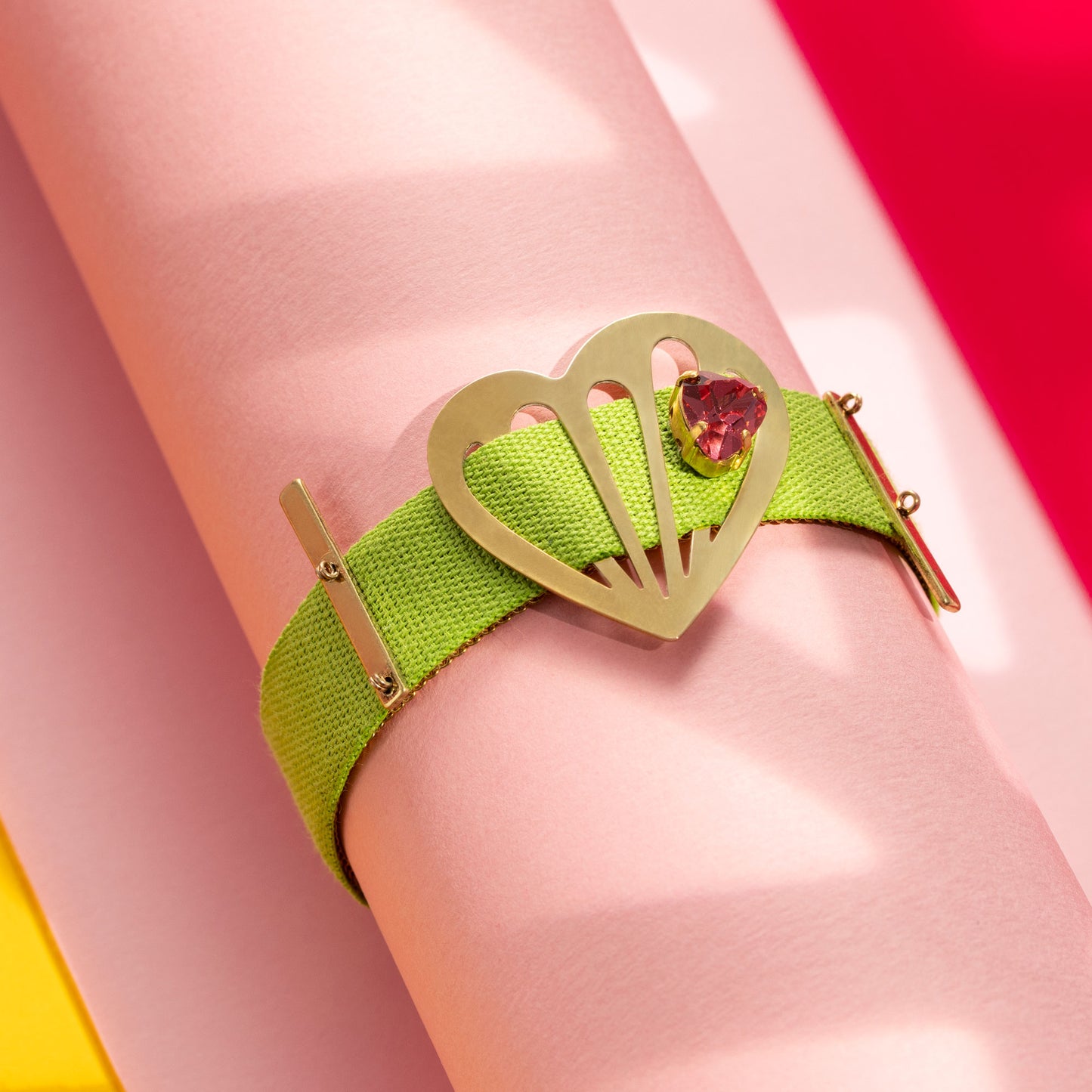 Bracciale Freia con Nastro Verde