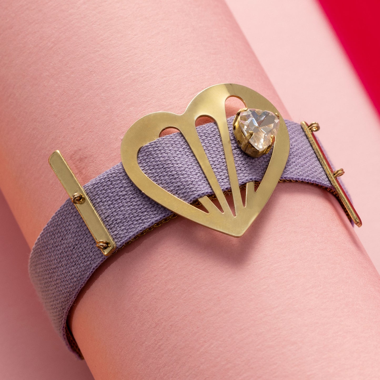 Bracciale Freia con Nastro Lilla