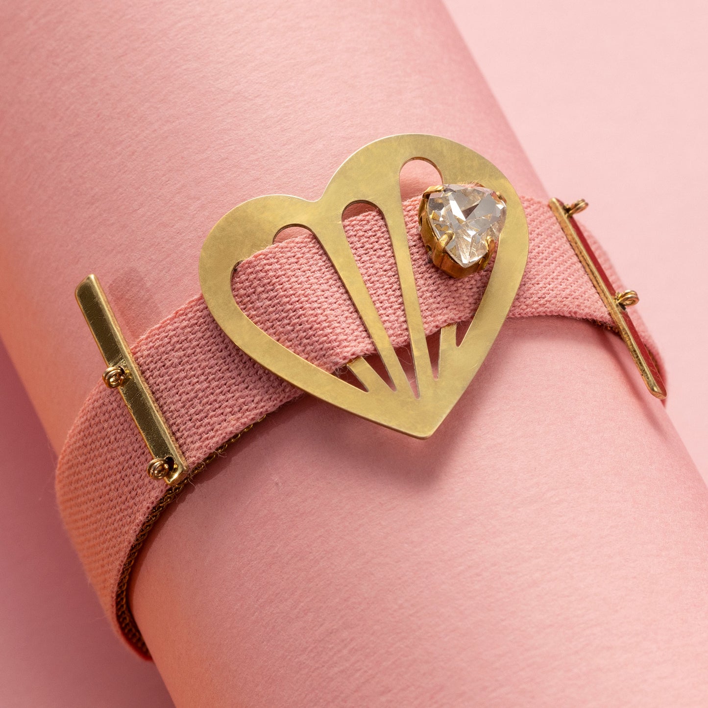 Bracciale Freia con Nastro Rosa