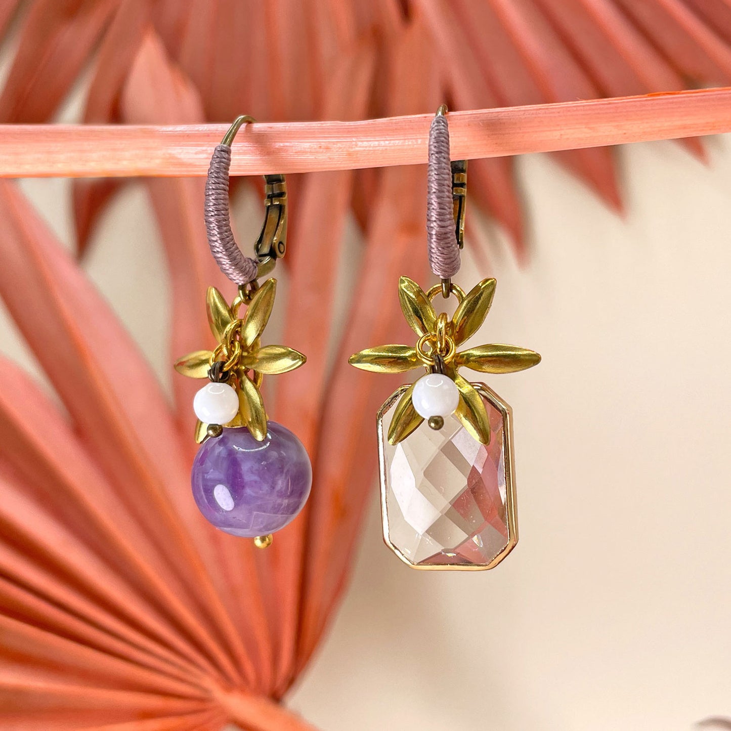 Frutti di Bosco Crystal and Amethyst Earrings