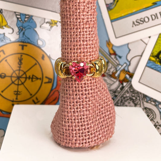 Gold Heart Band Ring