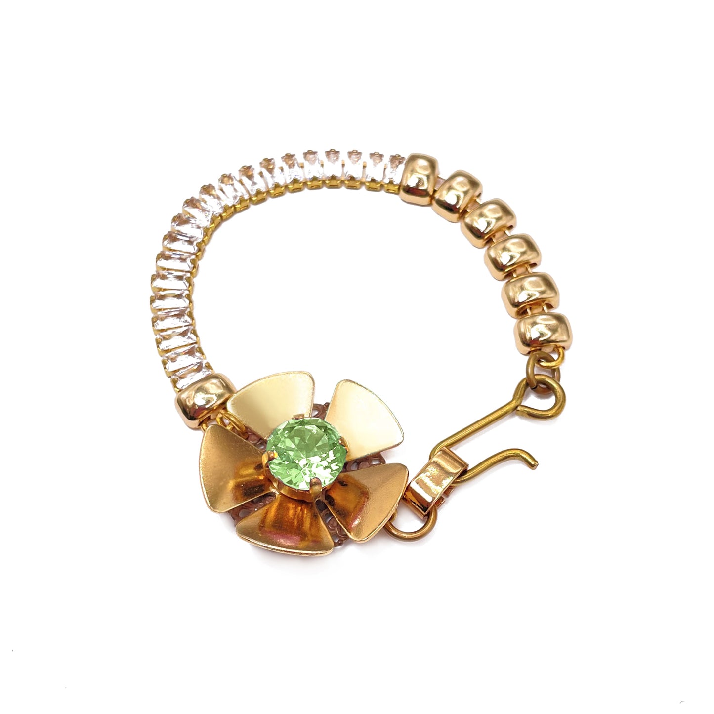 Hibiscus Bracelet with Zircons