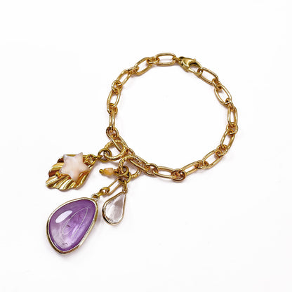 Disa Bracelet with Amethyst Pendant