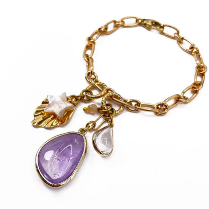 Disa Bracelet with Amethyst Pendant