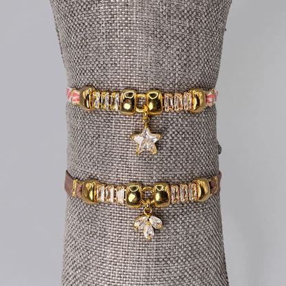 Braccialetti con Nastrino e Zirconi