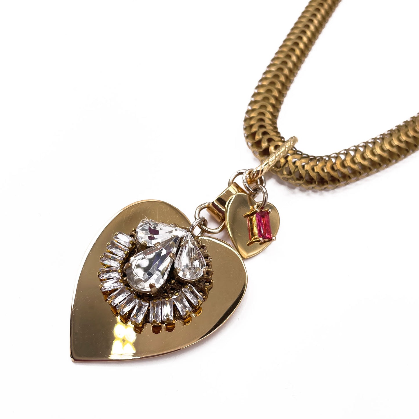 Teodora Collana con Cuori Pendenti 