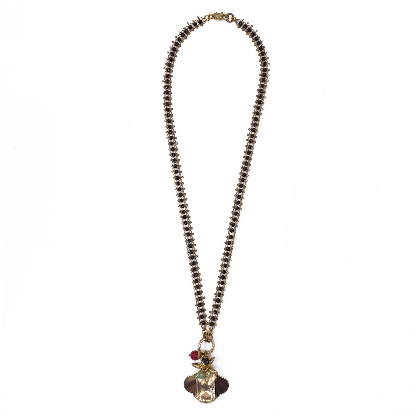 Frutti Di Bosco Necklace with Black Chain