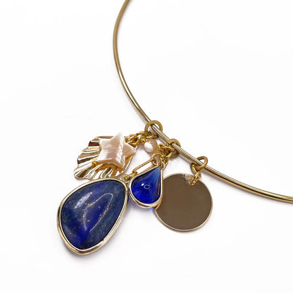 Disa Necklace with Lapis Lazuli Pendant