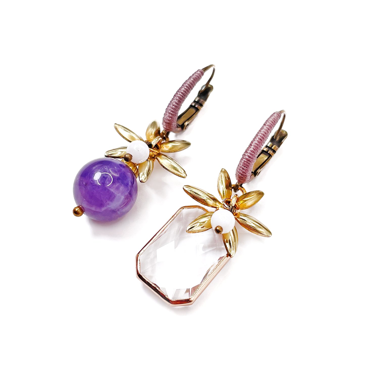 Frutti di Bosco Crystal and Amethyst Earrings